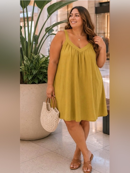 Reitmans Dresses & Skirts - Reitmans V-Neck Sundress in Mustard